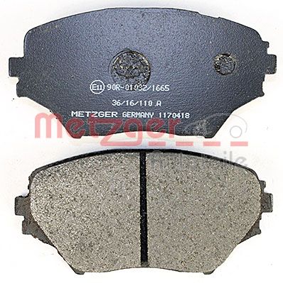 METZGER 1170418 Bremsbelagsatz, Scheibenbremse